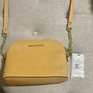 Yellow Steve Madden Monogram Purse